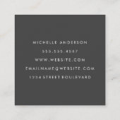 Vrouwen Schoonheid | Kapsalon | Kapsels overzicht Vierkante Visitekaartje (Achterkant)