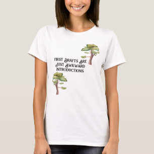 Vrouwen Schrijver Tshirt - Eerste Concepten