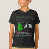 Vrouwen Scooters Kerstboom Lighting Ugly Christmas T-shirt (Voorkant)