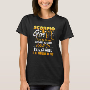 Vrouwen Scorpio Queen Afro Melanin Girl Birthday T-shirt