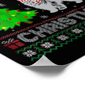 Vrouwen Scottie Hond Kerstboom Lighting Ugly Chris Poster (Hoek)