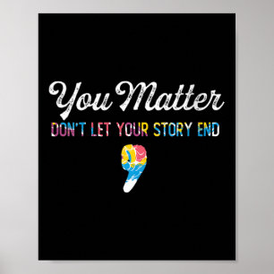 Vrouwen Semicolon Geestelijke Gezondheid Bewustzij Poster