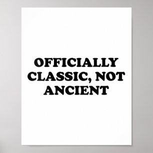 Vrouwen Senioren - officieel Clic, niet oude V-ne Poster