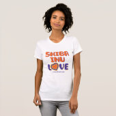 Vrouwen Shiba Inu Love T-shirt (Voorkant volledig)