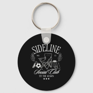 Vrouwen Sideline Sociale Club Voetbal Moeder Game  Sleutelhanger