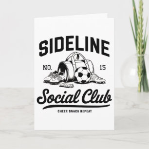 Vrouwen Sideline Sociale Club Voetbal Moeder Wedst Kaart