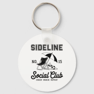 Vrouwen Sideline Sociale Club Voetbal Moeder Wedst Sleutelhanger