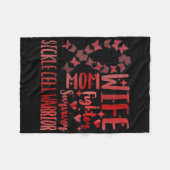 Vrouwen Sikkelcel Bloedaandoening Strijder Strijde Fleece Deken (Voorkant (Horizontaal))