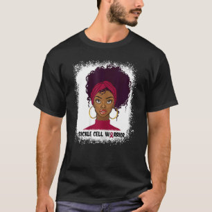 Vrouwen sikkelcel krijger vechter ondersteuning si t-shirt