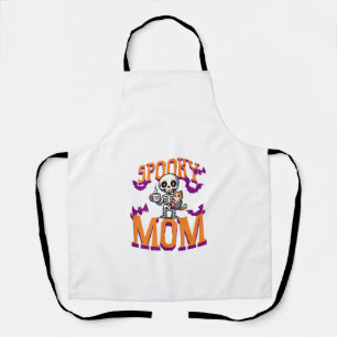 Vrouwen Skeleton Kat en koffie spooky moeder voor  Schort