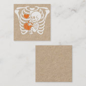 Vrouwen Skeleton Zwangerschap aankondiging Hallowe (Voorkant / Achterkant)