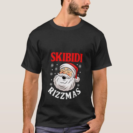 Vrouwen Skibidi Rizzmas Kerstmis Rizz Kerstman T-shirt (Voorkant)