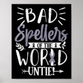 Vrouwen Slechte Spellers van de Wereld Untie Grapp Poster (Voorkant)