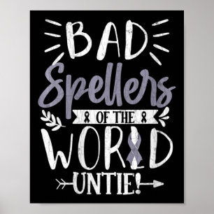 Vrouwen Slechte Spellers van de Wereld Untie Grapp Poster