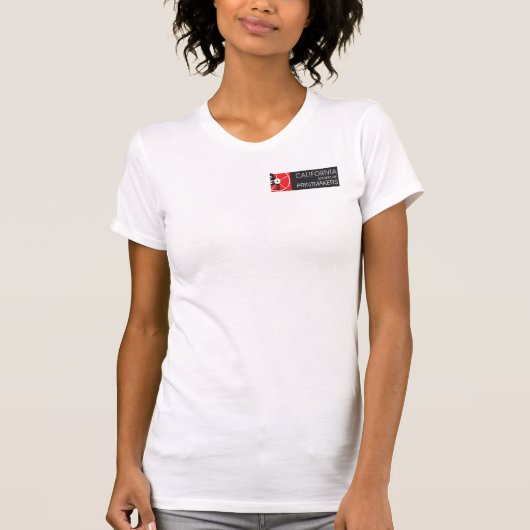 Vrouwen Slim Fit T-shirt CSP Logo (Voorkant)