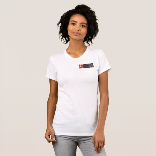 Vrouwen Slim Fit T-shirt CSP Logo (Voorkant volledig)
