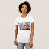 Vrouwen Slim Fit t-shirt Happy Anniversary Alpaca (Voorkant volledig)