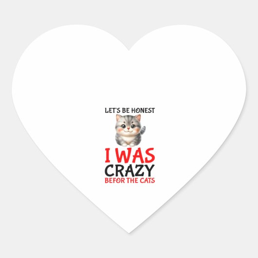 Vrouwen Snoep Just Give Me Cats Grappig ontwerp Hart Sticker (Voorkant)