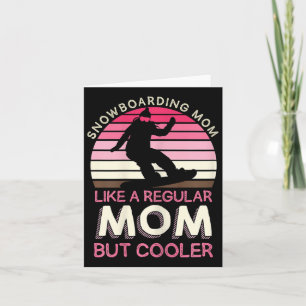 Vrouwen snowboarden mam als een gewone mam, maar c kaart