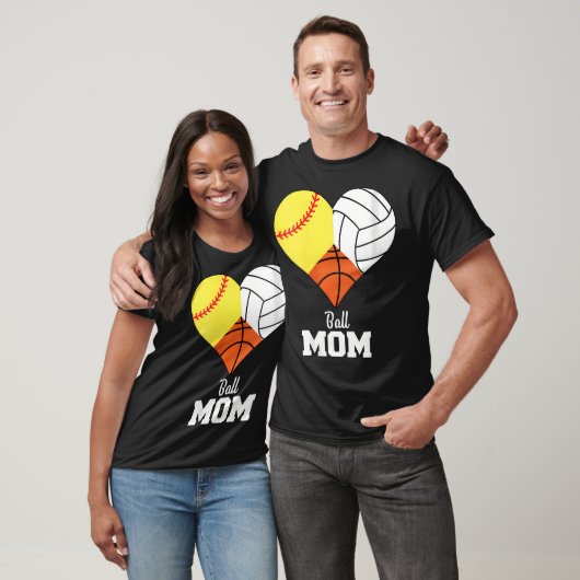 Vrouwen Softbal Mam Basketbal Mam Volleybal Mam T-shirt (Unisex)