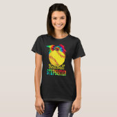 Vrouwen Softbal Stepzus Tie Dye Softbal Moeder T-shirt (Voorkant volledig)
