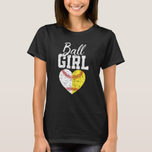 Vrouwen Softball Meisje Voor Vrouwen Pitcher Catch T-shirt
