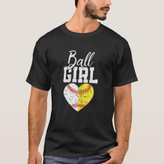 Vrouwen Softball Meisje Voor Vrouwen Pitcher Catch T-shirt