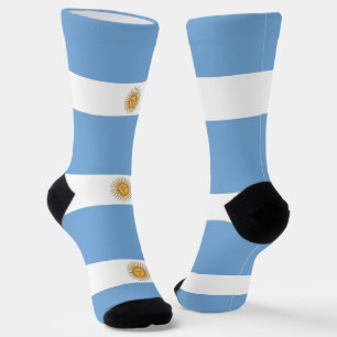 Vrouwen sokken met vlag van Argentinië