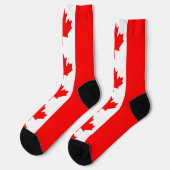Vrouwen sokken met vlag van Canada (Links)
