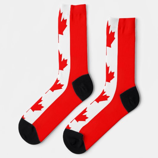 Vrouwen sokken met vlag van Canada (Links)
