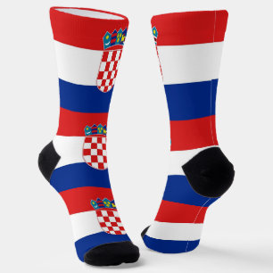 Vrouwen sokken met vlag van Kroatië