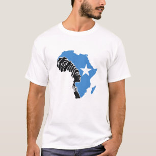 Vrouwen Somalië Somalische vlag Afrika kaart etnis T-shirt