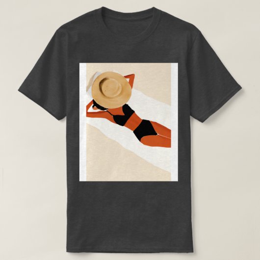 Vrouwen Sommerhat Bikini 2 T-shirt (Design voorkant)