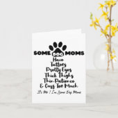 Vrouwen Sommige hondenmoeders hebben Tattoos dikke Kaart (Gele Bloem)