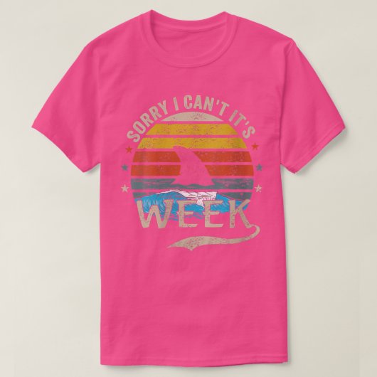 Vrouwen , sorry dat ik zijn week grappige haai ver t-shirt (Design voorkant)