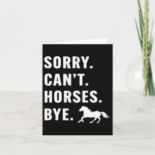 Vrouwen sorry kan geen paarden kopen grappige paar kaart