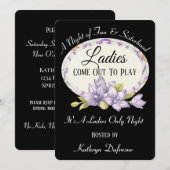 Vrouwen spelen 'Dames nacht' II Kaart (Voorkant / Achterkant)