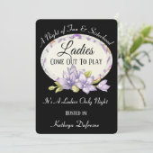 Vrouwen spelen 'Dames nacht' II Kaart (Staand voorkant)