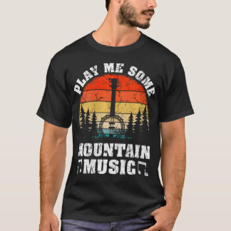 Vrouwen  spelen me wat bergmuziek mandoline t-shirt