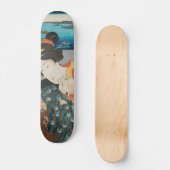 Vrouwen spelen met Japanse druk met katten Persoonlijk Skateboard (Voorkant)