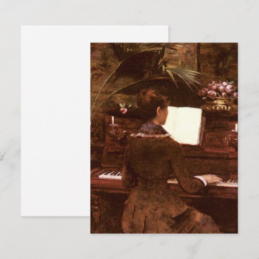 Vrouwen spelen piano (Voorkant / Achterkant)