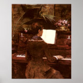 Vrouwen spelen piano poster (Voorkant)