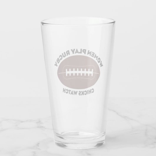 Vrouwen spelen Rugby, Chicks Watch Glas (Achterkant)