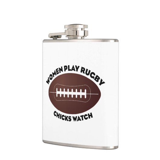 Vrouwen spelen Rugby, Chicks Watch Heupfles (Links)