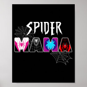 Vrouwen spin mama groovy mama moederdag bijpassend poster