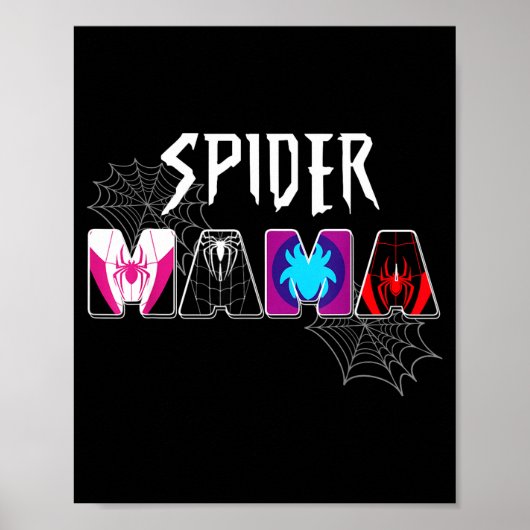 Vrouwen spin mama groovy mama moederdag bijpassend poster (Voorkant)