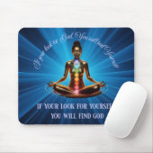 Vrouwen Spirituele mediation Mousepad Muismat (Met muis)