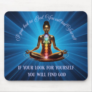 Vrouwen Spirituele mediation Mousepad Muismat