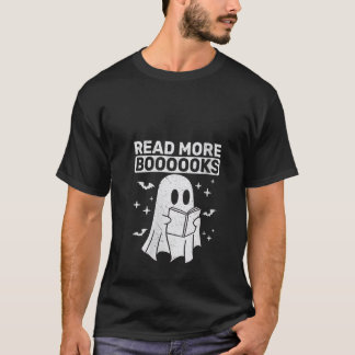 Vrouwen Spook Leesboeken Leraar Student Hallowe T-shirt
