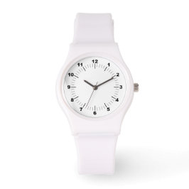 Vrouwen Sporty White Silicon Watch Horloge